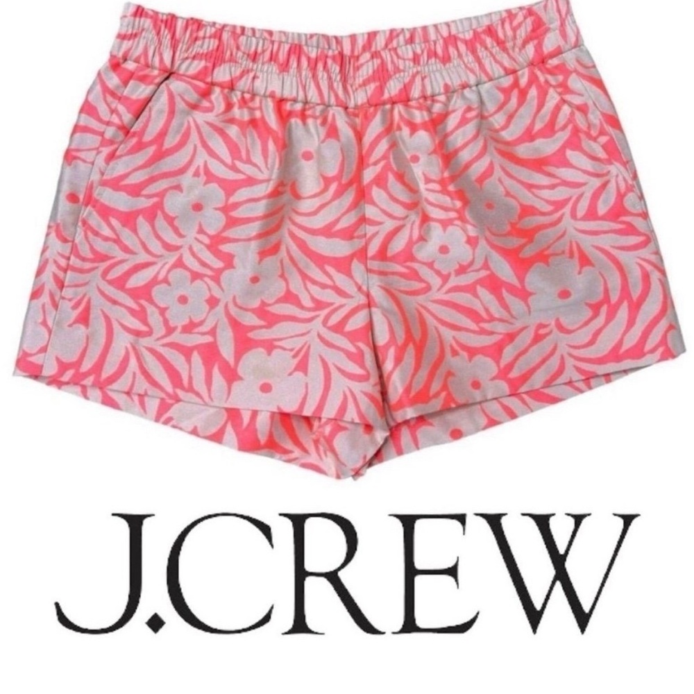 NWT J. Crew Floral Mid-Rise Boardwalk Shorts Size 0 PRICE FIRM